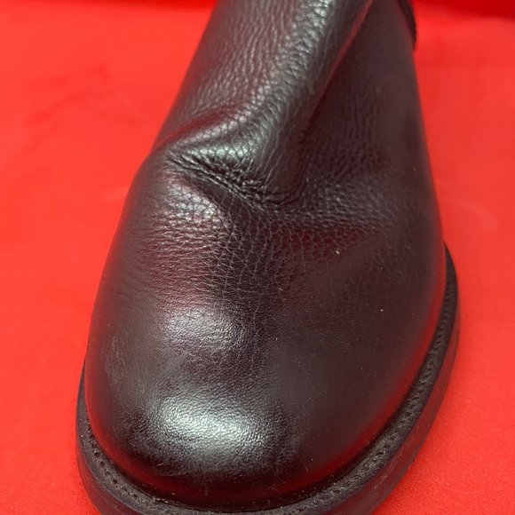 Tory Burch Black Leather Boots Size 10.5 M - Picture 3 of 5